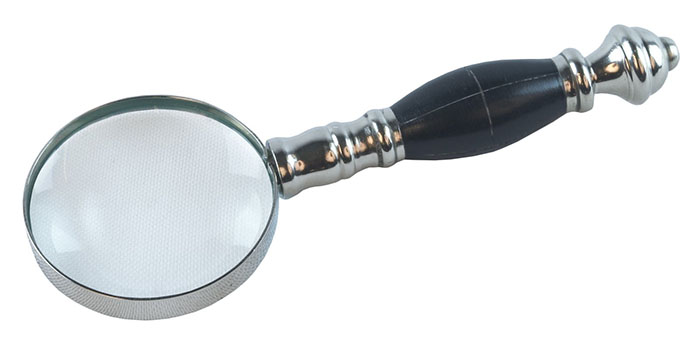 Magnifying Glass With Black Handle (5cm Dia)